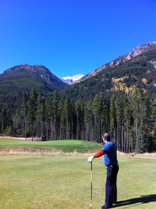 René Carignan golfing